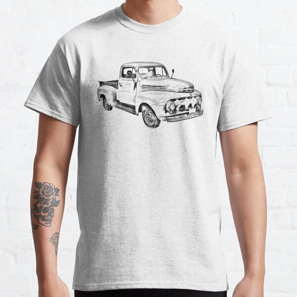Item preview, 1951 ford F-1 Pickup Truck Illustration designed and sold by KWJphotoart.