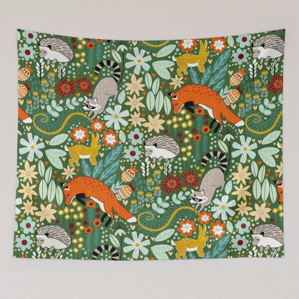 Item preview, Textured Woodland Pattern - Forest Green designed and sold by TigaTiga.