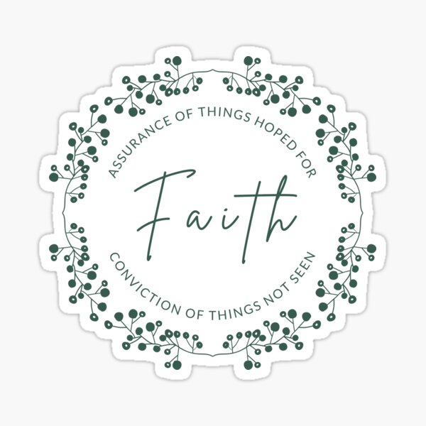 Assurance of Faith Christian Sticker
