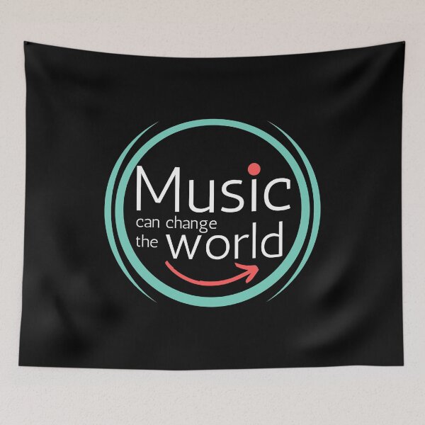 Item preview, Music can change the world trending design for all drum lovers designed and sold by PunMan Army.