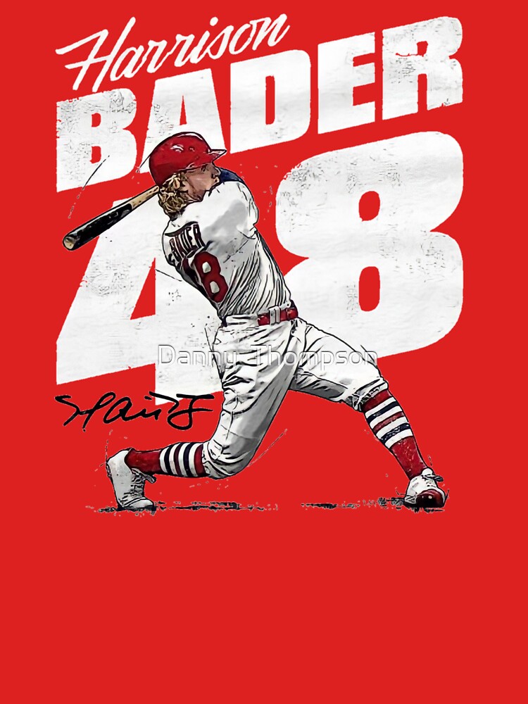 Harrison Bader Name & Number T-Shirt - Navy - Tshirtsedge