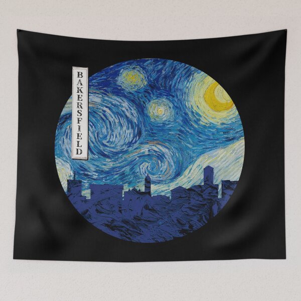 Item preview, Bakersfield Starry Night Van Gogh Circle designed and sold by DFerraz.