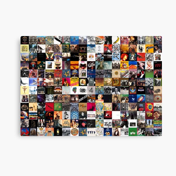 Greatest Rock Albums of All Time Canvas Print