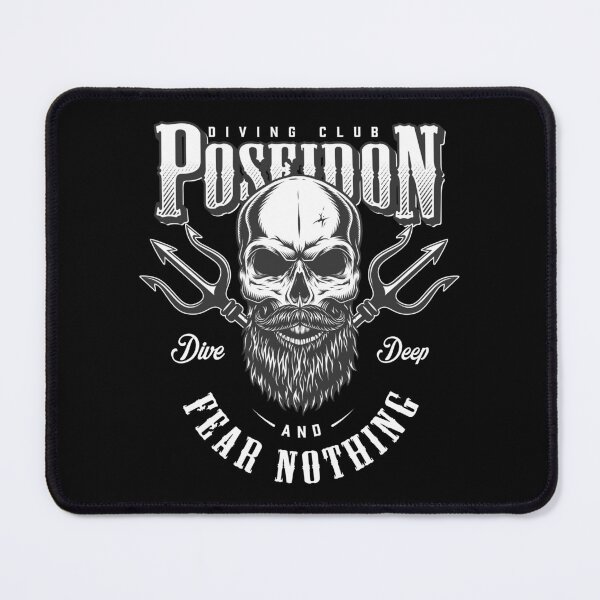 Item preview, Diving Club Dive Deep And Fear Nothing Poseidon designed and sold by Vector Scout Lab.