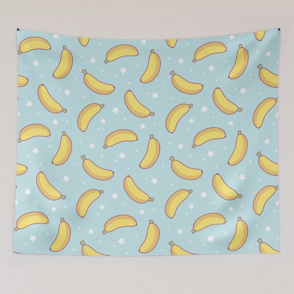Item preview, Cute Banana and Stars Pattern designed and sold by rustydoodle.