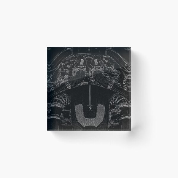 Item preview, Ferrari Portofino engine in grey designed and sold by outffocus.