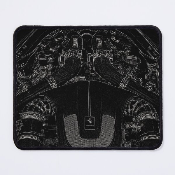 Item preview, Ferrari Portofino engine in grey designed and sold by outffocus.
