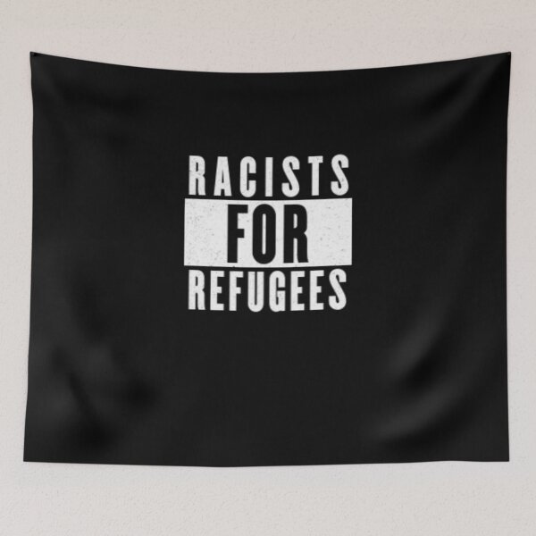 Item preview, Will Trade Racists For Refugees designed and sold by Flirt-Teez.