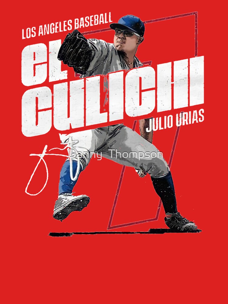 LaLaLandTshirts Julio Urias El Culichi Los Angeles Baseball Fan T Shirt Crewneck Sweatshirt / Royal Blue / Large