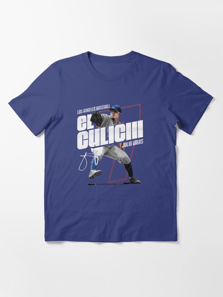 500 LEVEL Julio Urias 3/4 Sleeve T-Shirt (Baseball Tee, X-Small,  Royal/Heather Gray) - Julio Urias El Culichi WHT