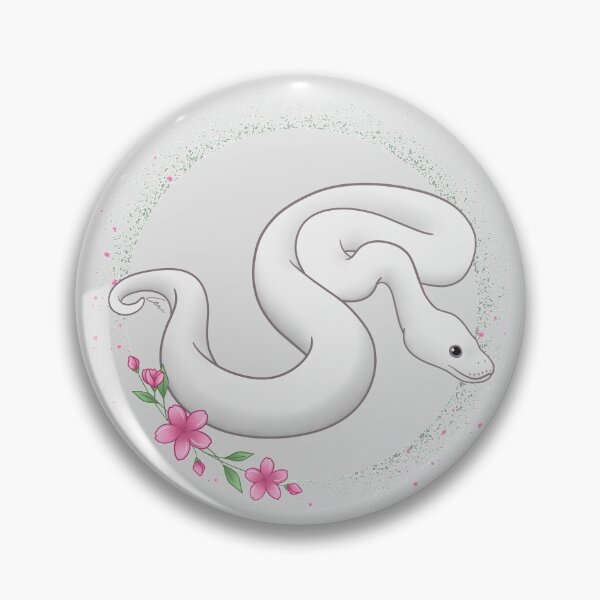 Item preview, Blue-Eyed Leucistic Ball Python Floral Theme! designed and sold by anacecilia.