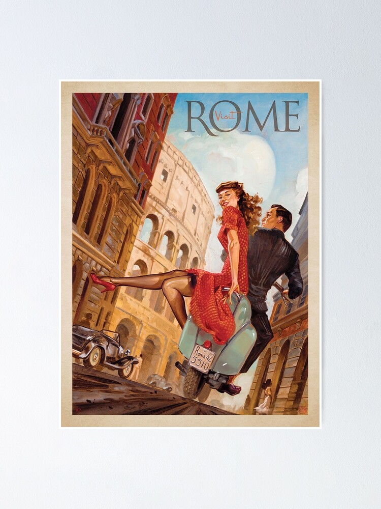 Vintage travel poster. Rome. | Poster