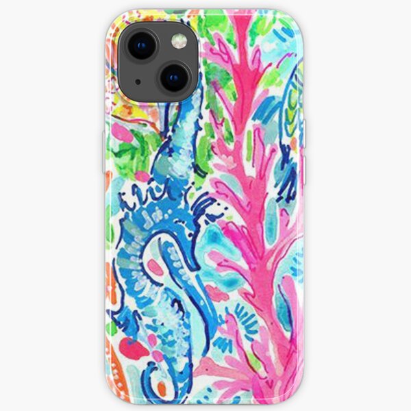 Fish and searhorse in sea iPhone Soft Case