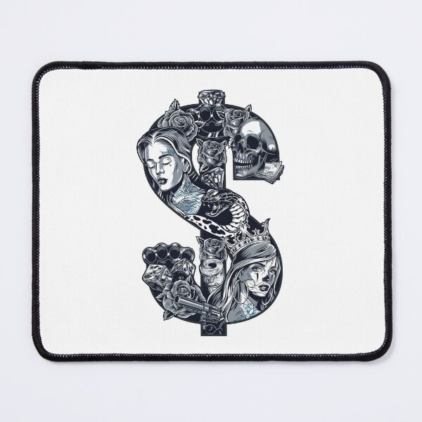 Item preview, Tattoo Girls In Dollar Sign designed and sold by Vector Scout Lab.