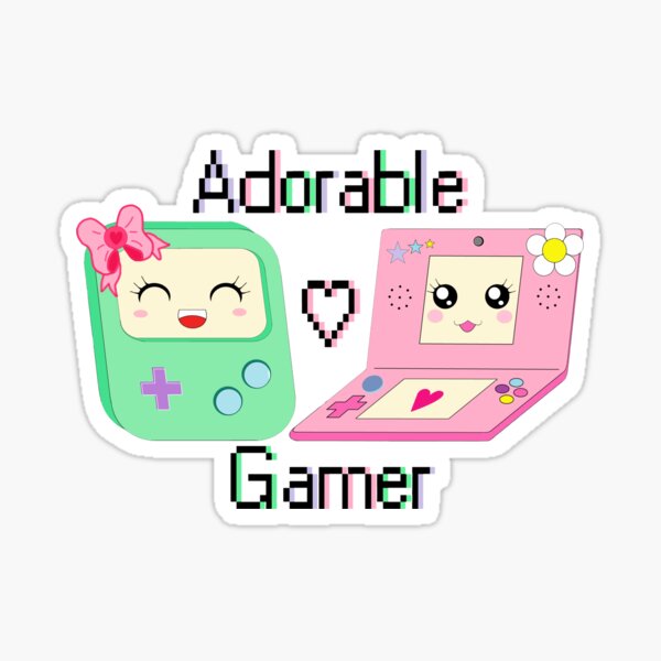 Adorable Gamer ~ Devices Sticker
