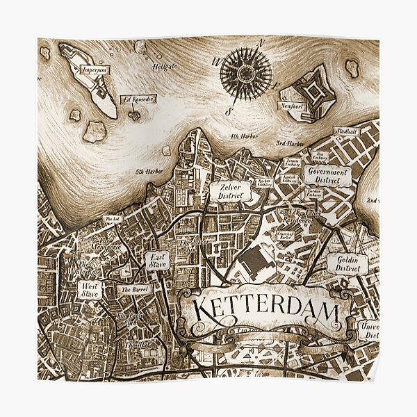 "Ketterdam (Sepia)" Poster for Sale by lookinpretty  Redbubble