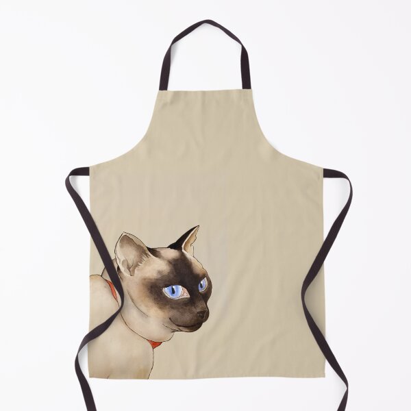 Item preview, Cat Watercolor Painting - Siamese Cat Art - Japanese Chinese Animal Painting - Aquarelle Siamois Chat - Peinture Animaux designed and sold by ArtProvocation.