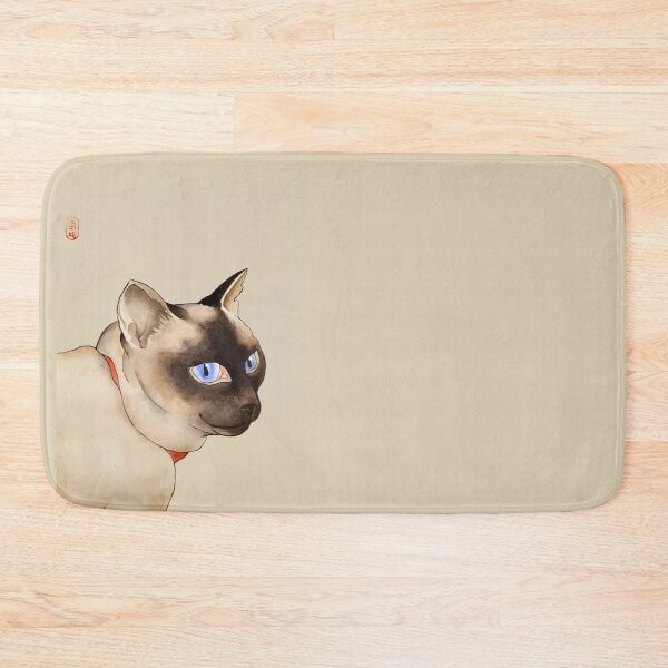 Item preview, Cat Watercolor Painting - Siamese Cat Art - Japanese Chinese Animal Painting - Aquarelle Siamois Chat - Peinture Animaux designed and sold by ArtProvocation.
