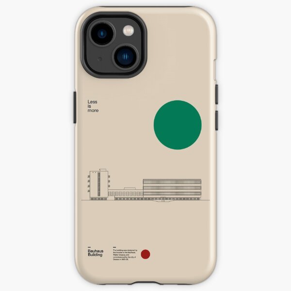 Bauhaus Building Walter Gropius 1926, Minimal Architecture Dessau Bauhaus Design iPhone Tough Case
