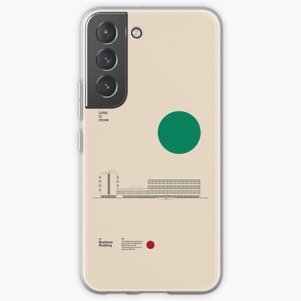 Bauhaus Building Walter Gropius 1926, Minimal Architecture Dessau Bauhaus Design Samsung Galaxy Soft Case
