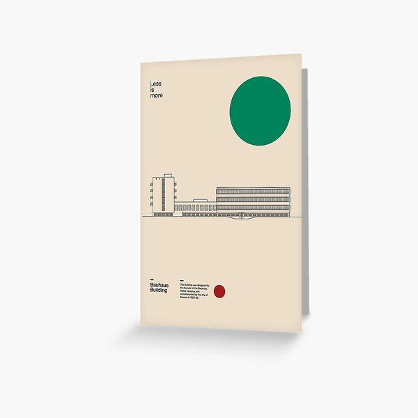 Item preview, Bauhaus Building Walter Gropius 1926, Minimal Architecture Dessau Bauhaus Design designed and sold by sub88.