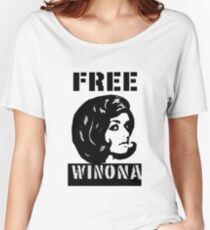 FREE WINONA!! Women's Relaxed Fit T-Shirt