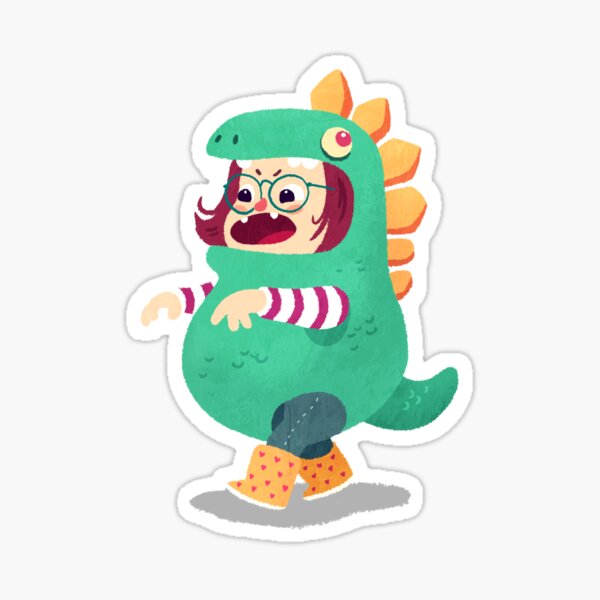 Halloween Kids - Dinosaur Sticker