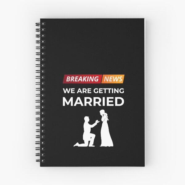 Item preview, Breaking News We are Getting Married - Engaged Couple Propose - Unisex designed and sold by epicmarketing.