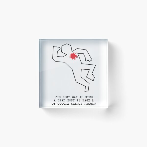 Item preview, The best way to hide a dead body is page 2 of Google search result designed and sold by cinemadnesshirt.