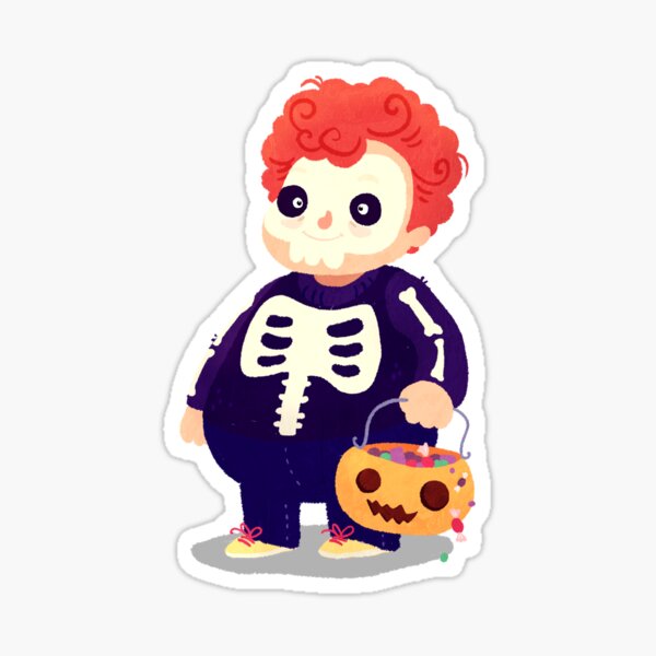 Halloween Kids - Skeleton Sticker