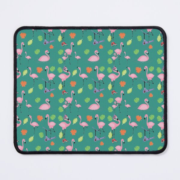 Item preview, Abstract Patterns On Ceramic Tile With Cute Flamingo designed and sold by Special-Ninja.