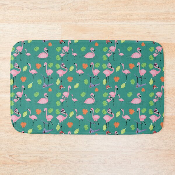 Item preview, Abstract Patterns On Ceramic Tile With Cute Flamingo designed and sold by Special-Ninja.