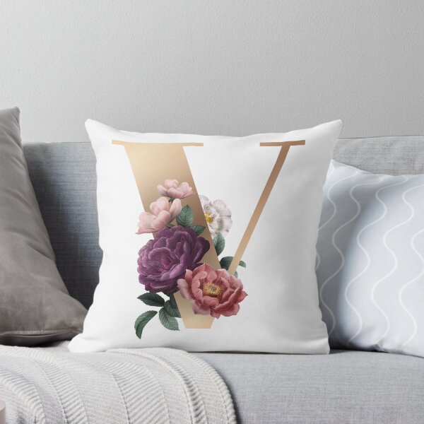 Item preview, Flowers Letter V Flowers floral Art Design Happy Life Apparel Essential Motivation Inspiration Joy Mood Tree Mountain Earth designed and sold by DesignByHeartUK.