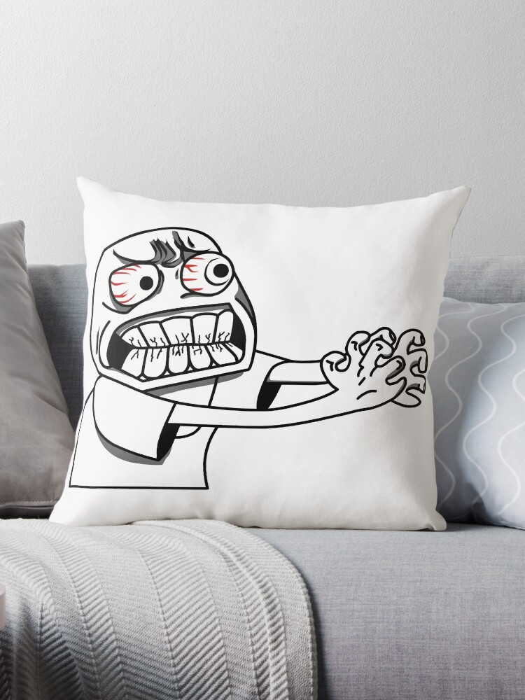  Troll Face Meme Funny Dank Meme Troll Face Throw Pillow : Home  & Kitchen