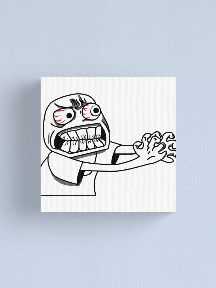 Official Meme Troll face Meme Canvas Print by Art