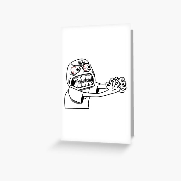 SAD TROLL FACE | Greeting Card