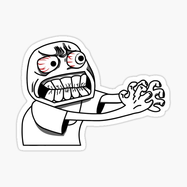 Rage Comic LOL Internet Meme Trollface PNG - area, art, black and white,  circle, comics