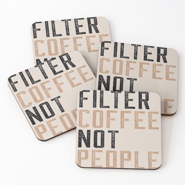 Item preview, Filter Coffee Not People designed and sold by Royal Blue Clothing.