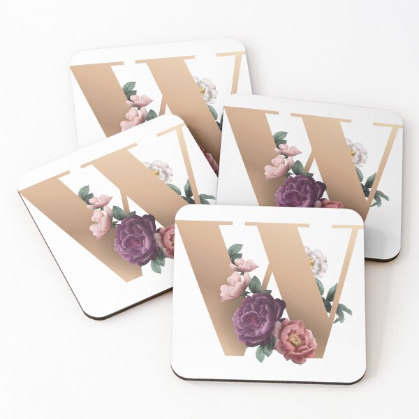 Item preview, Flowers Letter W Flowers floral Art Design Happy Life Apparel Essential Motivation Inspiration Joy Mood Tree Mountain Earth designed and sold by DesignByHeartUK.