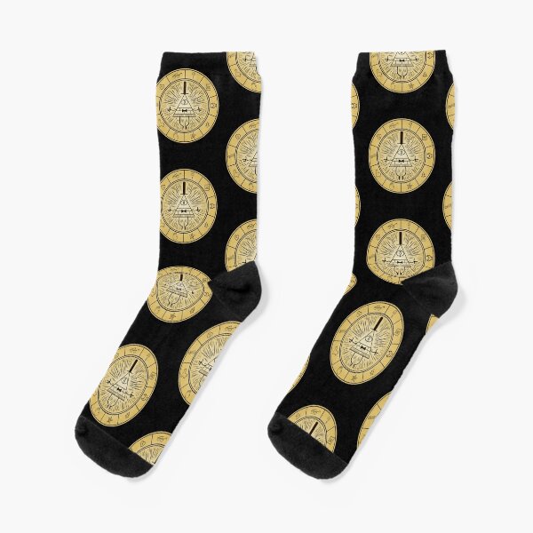 Gravity Falls Bill Cipher Wheel Socks