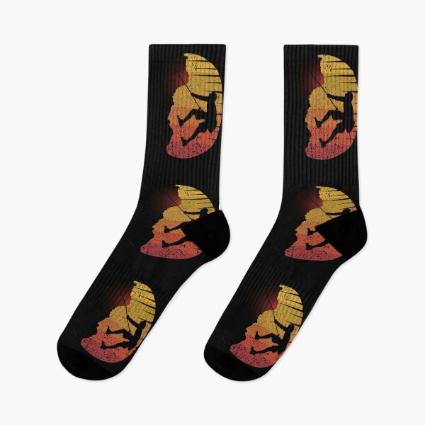 Item preview, Rock Climbing Bouldering Climber Vintage Retro Sunset designed and sold by CuteDesigns1.
