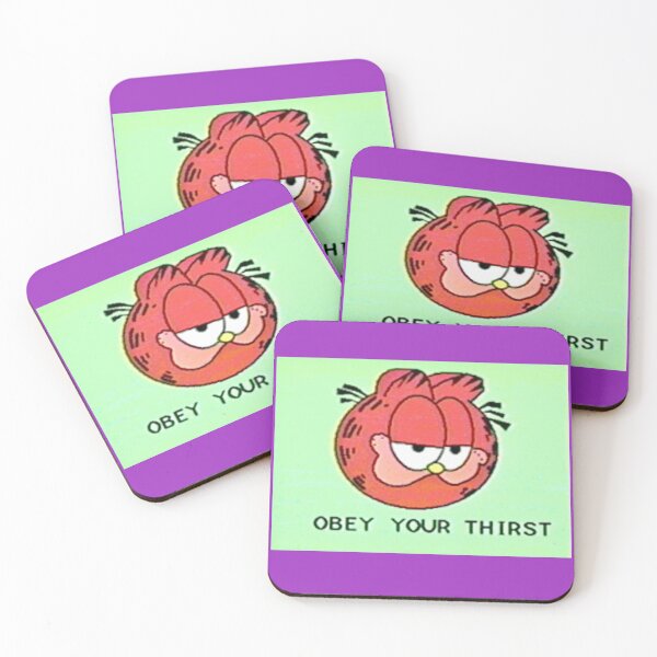 Item preview, Obey your thirst with Garfield designed and sold by Swag-N-Stuff.