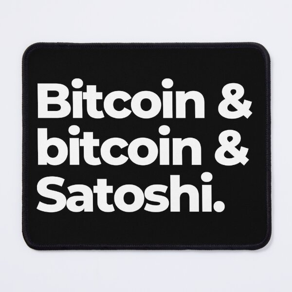 Item preview, Classic Typography Design – Bitcoin & bitcoin & Satoshi. designed and sold by BitcoinDesigns.