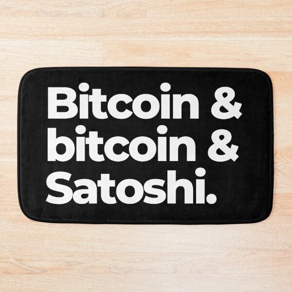 Item preview, Classic Typography Design – Bitcoin & bitcoin & Satoshi. designed and sold by BitcoinDesigns.