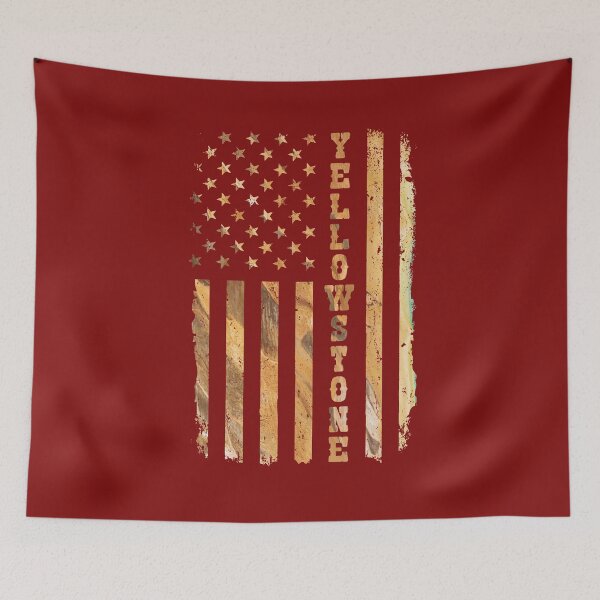 Item preview, Yellowstone Flag Vintage  designed and sold by alenaz.