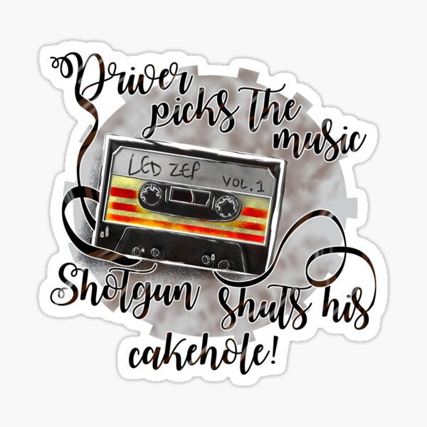 Driver Picks the Music - Supernatural - Sticker