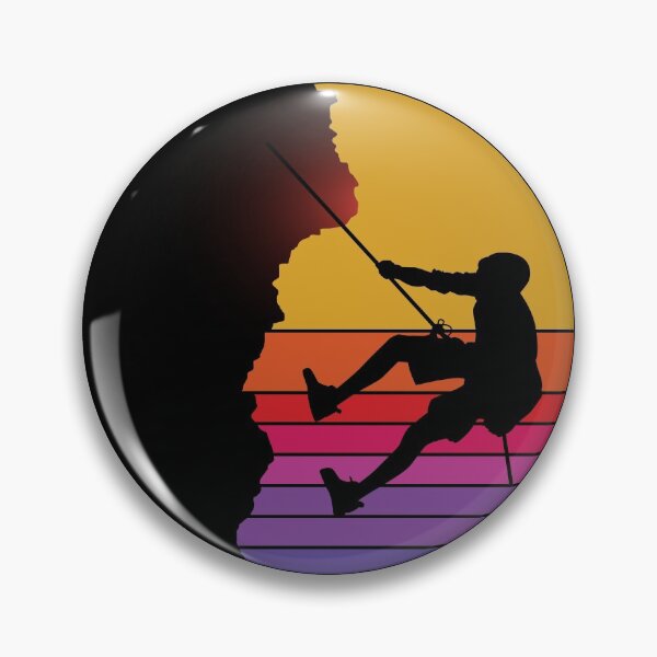 Item preview, Rock Climbing Bouldering Climber Vintage Retro Sunset designed and sold by CuteDesigns1.