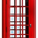 British Phone Box Telephone Box Red Phone Kiosk London England Uk Sticker By Tomsredbubble Redbubble