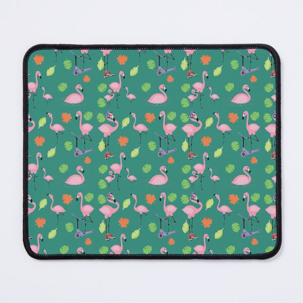 Item preview, Abstract Patterns On Ceramic Tile With Cute Flamingo designed and sold by Special-Ninja.