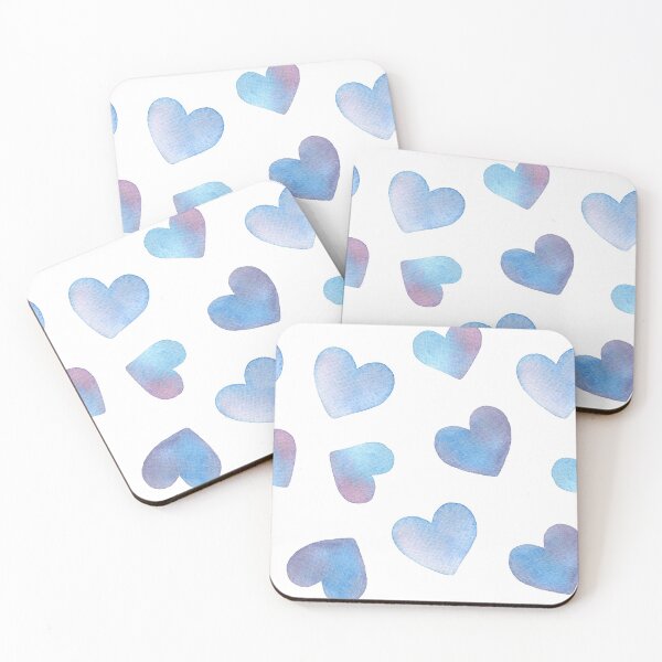 Item preview, Blue hearts designed and sold by flaxlynx.